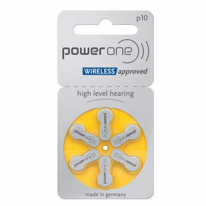 PowerOne P10 Hearing Aid Battery - 6 Pieces Pack