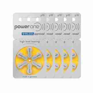 PowerOne P10Hearing Aid Battery - 5 Strip Total 30 Battery