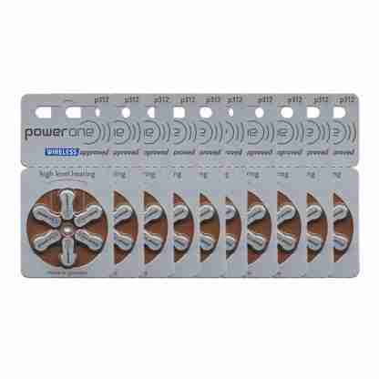 PowerOne P312 Hearing Aid Battery - 10 Strip Total 60 Battery