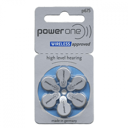 PowerOne P675 Hearing Aid Battery - 6 Pieces Pack